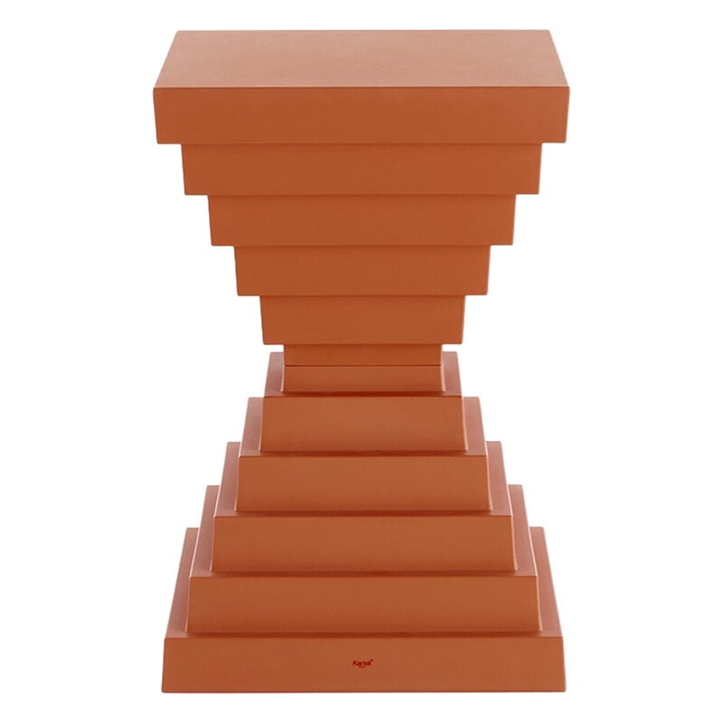 Kartell Prince Ohoh stool, brick red, view 3