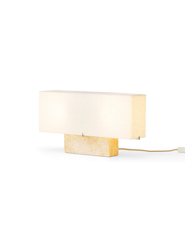 Audo Copenhagen Lampe de table Nonna, 30 cm, travertin sable - textile sable, image extra