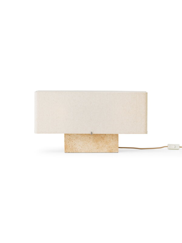 Audo Copenhagen Lampe de table Nonna, 30 cm, travertin sable - textile sable, image extra