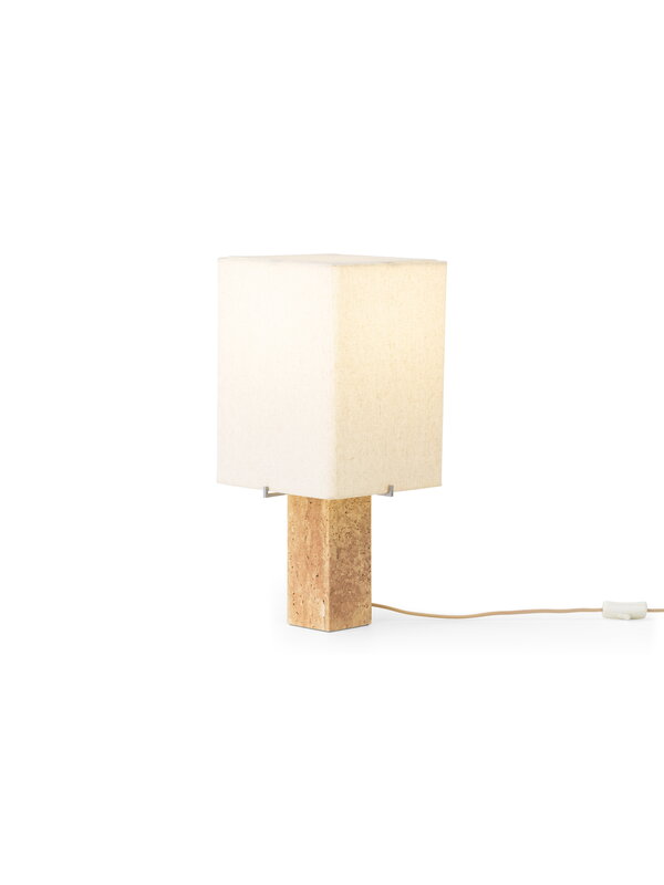Audo Copenhagen Lampe de table Nonna, 49 cm, travertin sable - textile sable, image extra