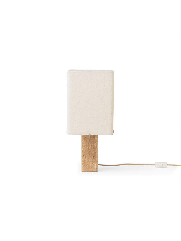Audo Copenhagen Lampe de table Nonna, 49 cm, travertin sable - textile sable, image extra