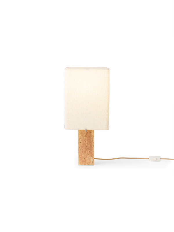 Audo Copenhagen Lampe de table Nonna, 49 cm, travertin sable - textile sable, image extra