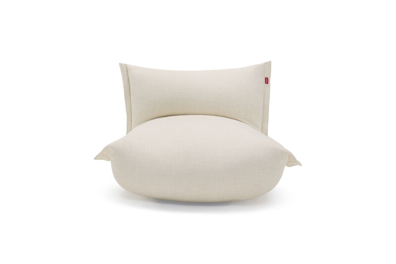 Fatboy The BonBaron Slim Loungesessel, recyceltes Bouclé Creme, extrabild