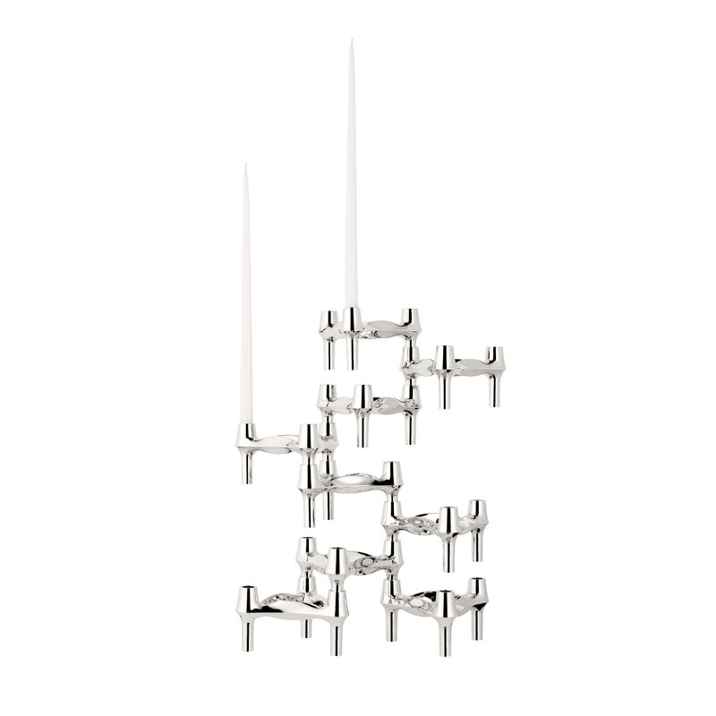 STOFF Copenhagen STOFF BMF candle holder, set of 3, chrome, view 4