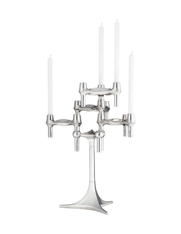 STOFF Copenhagen STOFF BMF candle holder, chrome, view 7