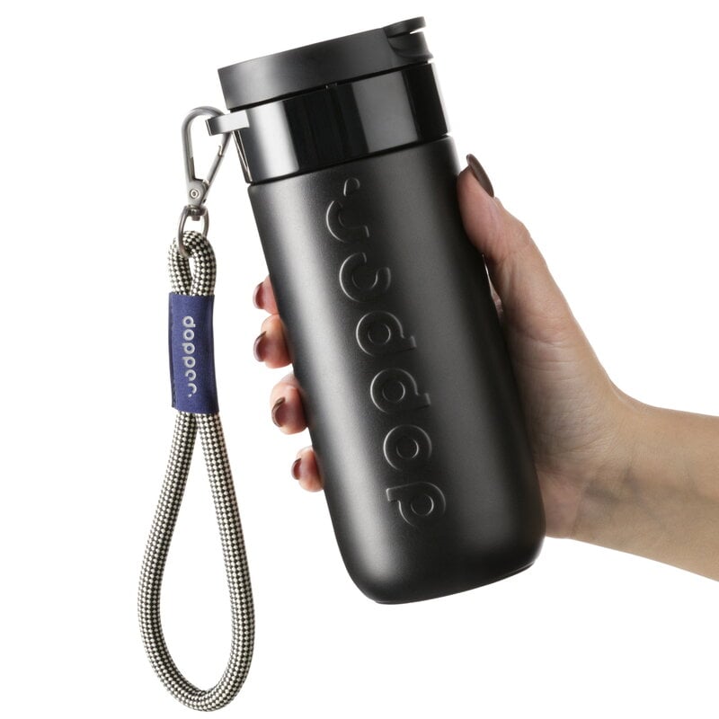 Dopper Cordino da polso e anello per tazza, nero sabbia - nero, vista 3