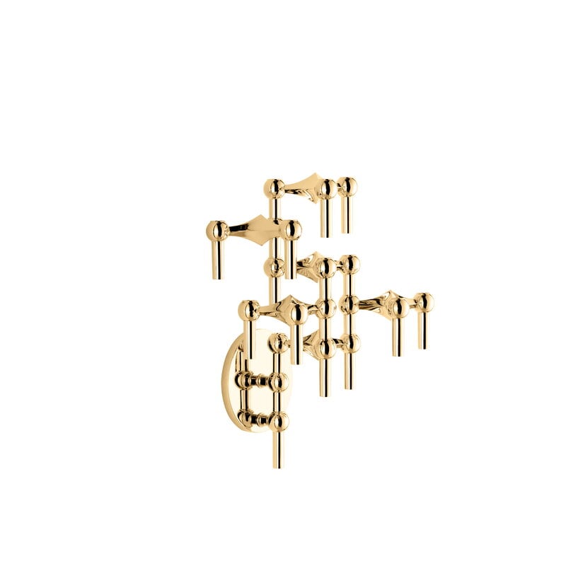 STOFF Copenhagen STOFF Nagel wall hanger, brass, view 5