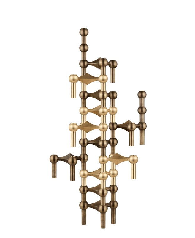 STOFF Copenhagen STOFF Nagel candleholder, brushed brass, view 9