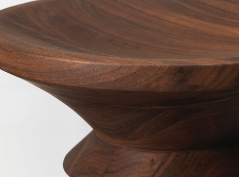 Vitra Stool, model A, dark walnut, extra image