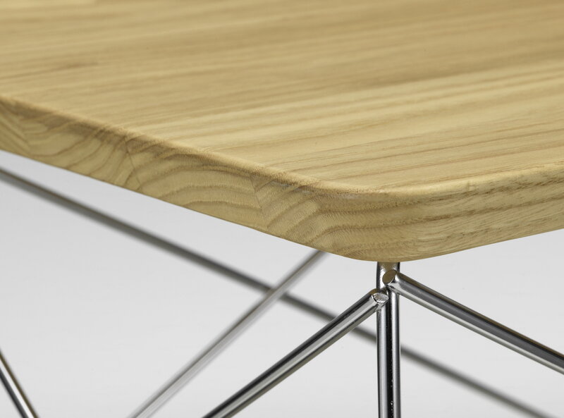 Vitra Eames LTR Occasional table, chestnut - stainless steel, extra image