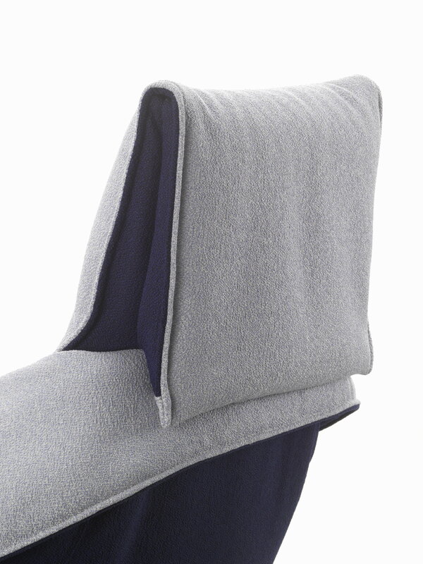 Vitra Bascule Highback duo-tone nojatuoli, pyörivä, musta -Cento l. lavender-blue, näkymä 3