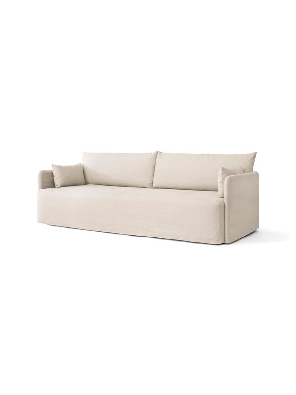 Audo Copenhagen Offset 3-seater sofa with loose cover, Logan Jasmine, view 3