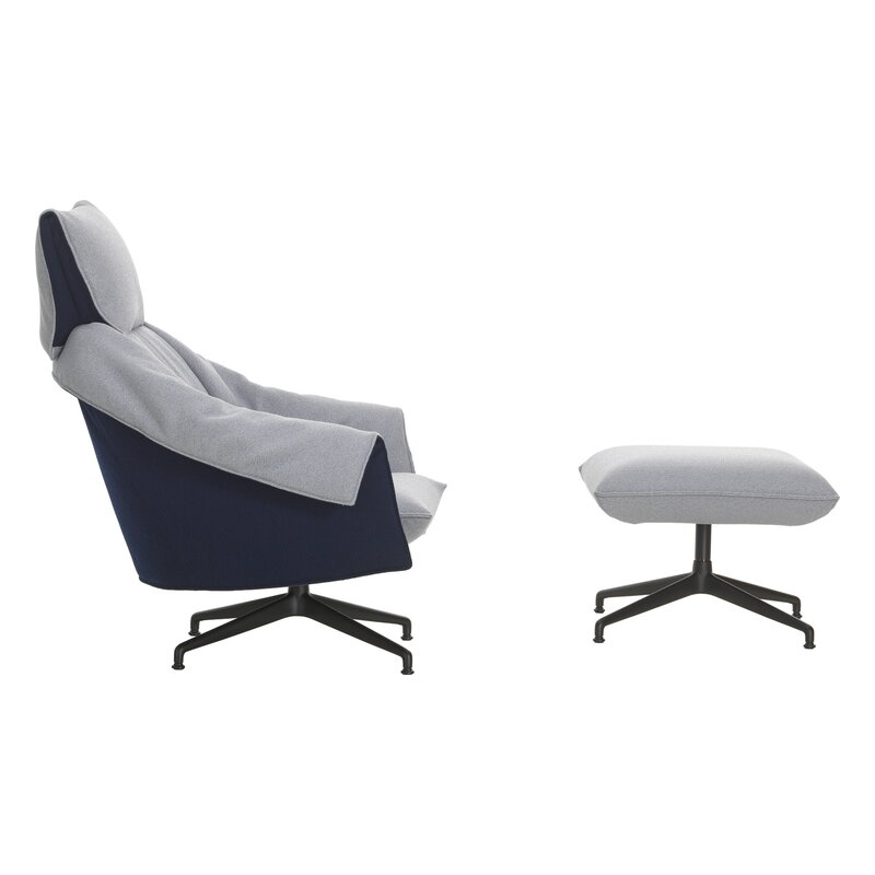 Vitra Bascule rahi, musta - Cento light lavender, näkymä 3