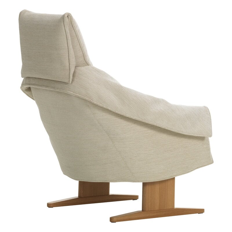 Vitra Bascule Highback nojatuoli, luonnonvärinen tammi - Iroko cream, näkymä 4