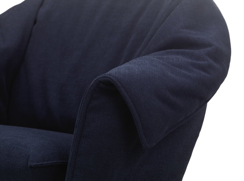 Vitra Poltrona lounge Bascule Lowback, rovere nero - Hola blu scuro, vista 5