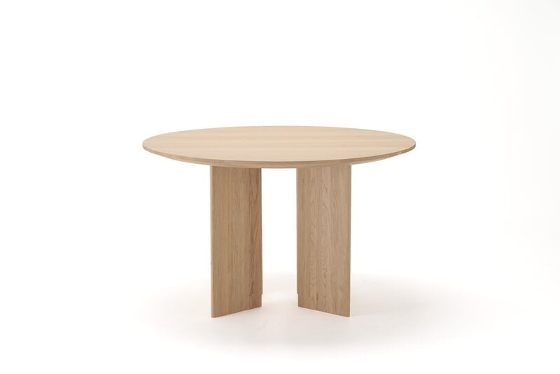 Karimoku Case A-DT03 ruokapöytä, pyöreä, 120 cm, lakattu tammi, tuotteen lisäkuva