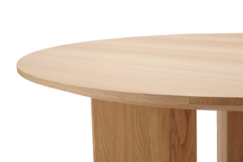 Karimoku Case A-DT03 ruokapöytä, pyöreä, 120 cm, lakattu tammi, tuotteen lisäkuva