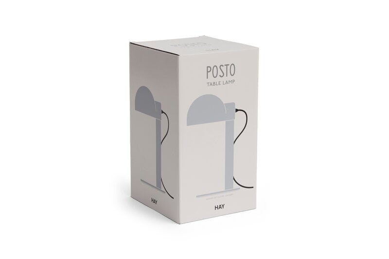 HAY Posto pöytävalaisin, silver grey, näkymä 5