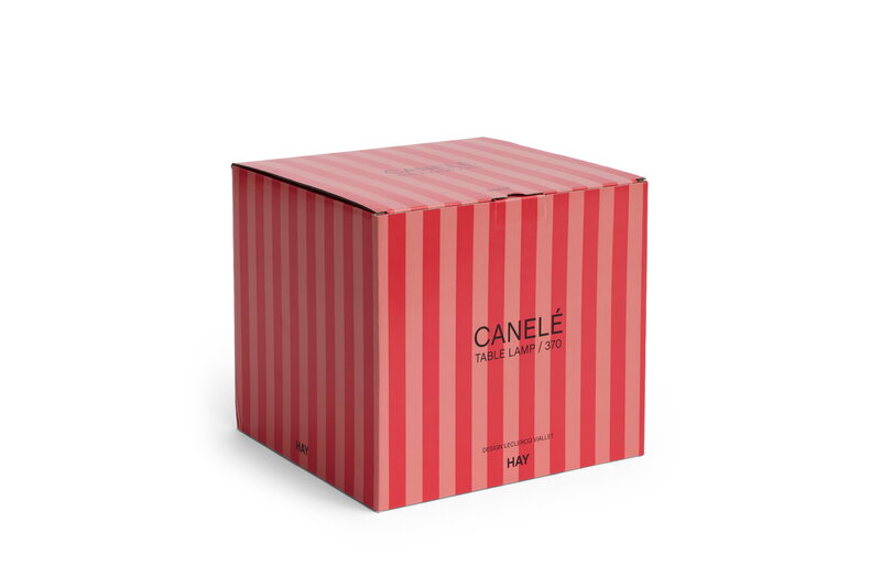 HAY Canelé table lamp, tomate red, view 3