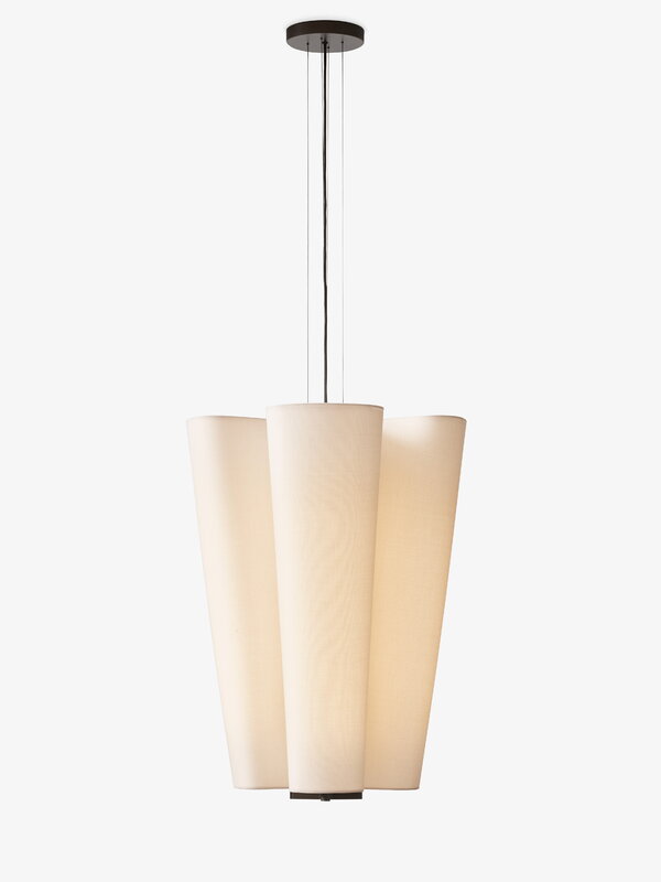 &Tradition Bella SC115 chandelier, bronzed - soft canvas, view 6