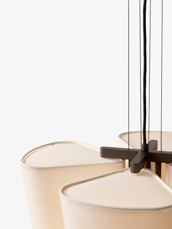 &Tradition Bella SC115 chandelier, bronzed - soft canvas, view 4