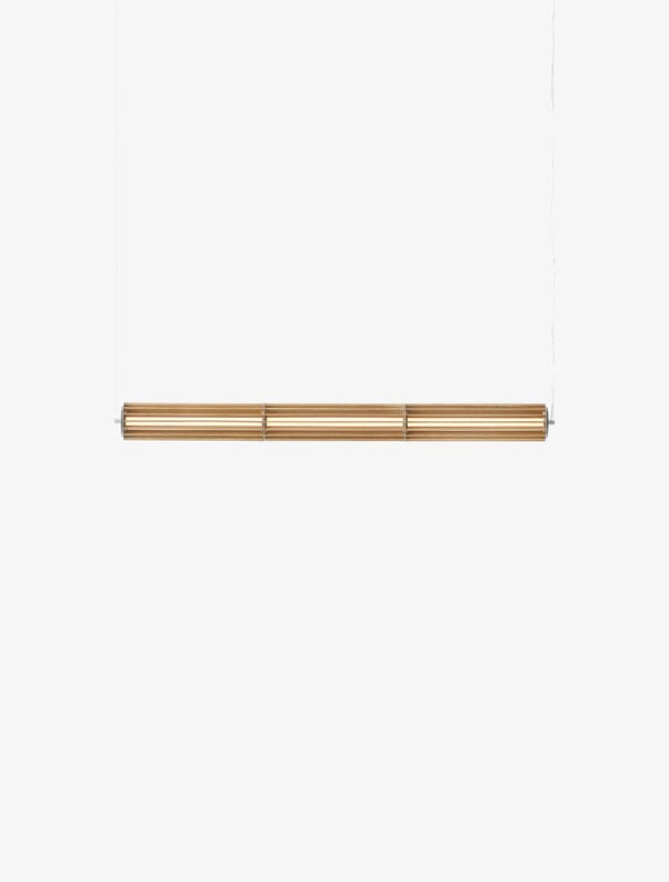 &Tradition Numbra TY1 pendant, tumbled aluminium - lacquered oak, view 3