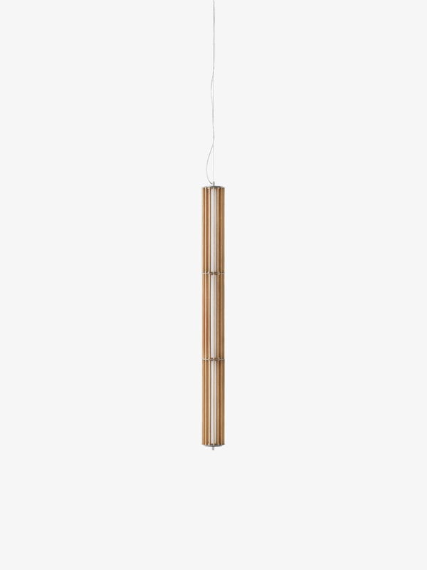 &Tradition Numbra TY1 pendant, tumbled aluminium - lacquered oak, view 7