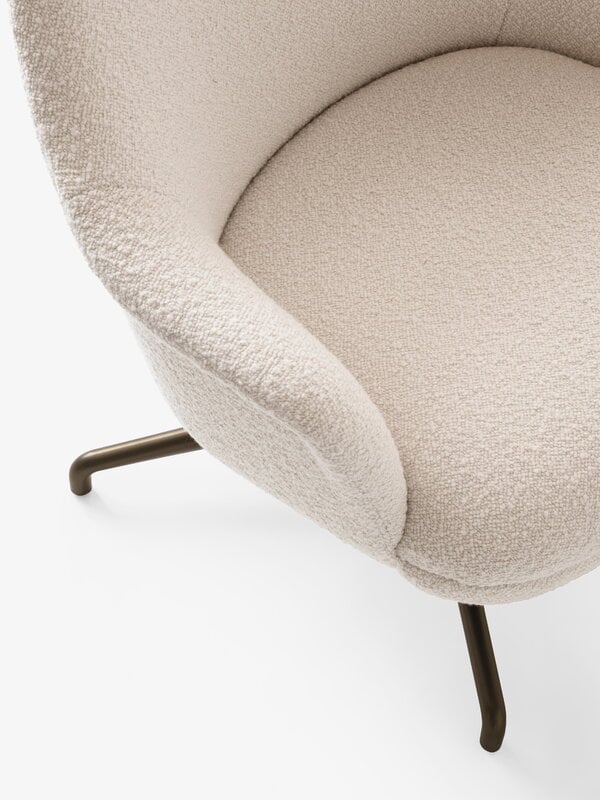 &Tradition Rely HW139 lounge chair, swivel, high-back, bronzed - Karakorum 001, view 2