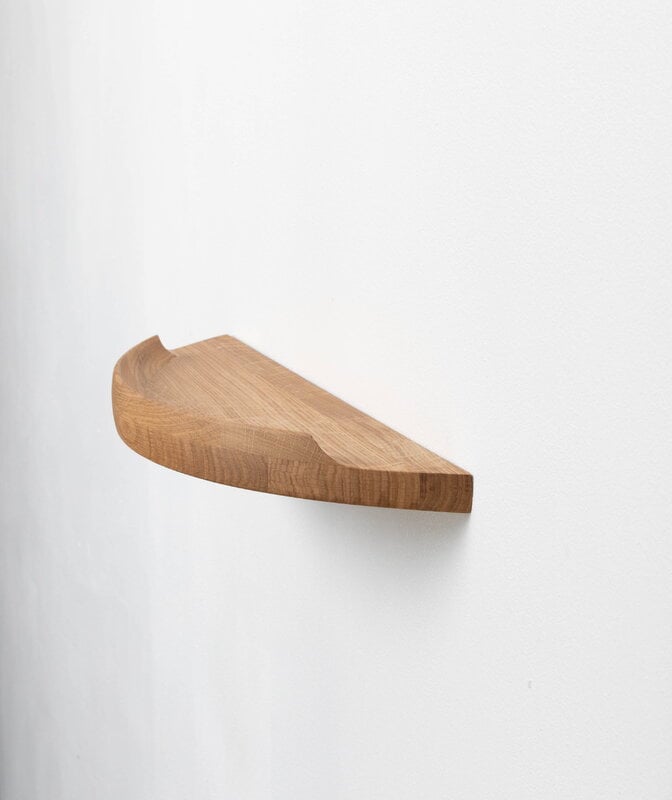 Aakjaer Furniture Arcus mensola, piccola, rovere oliato naturale, vista 3