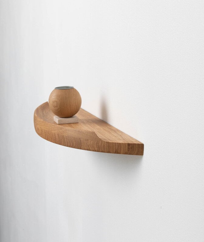 Aakjaer Furniture Arcus mensola, piccola, rovere oliato naturale, vista 4