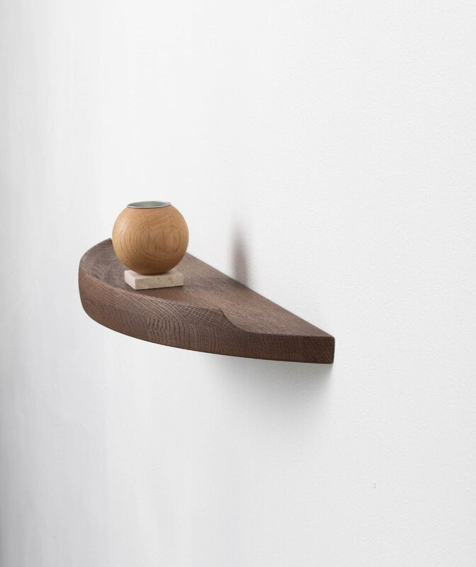 Aakjaer Furniture Arcus shelf, small, smoked oil oak, view 3