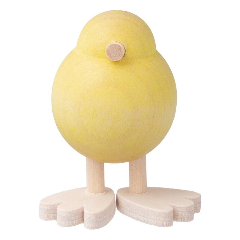 Aarikka Tipi-tii statuetta in piedi, giallo - naturale, immagine extra