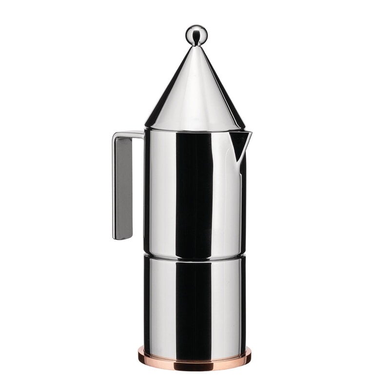 Alessi La Conica espresso coffee maker, 3 cups, steel, extra image