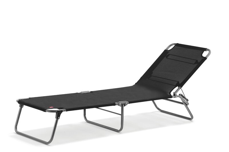 Fiam Amigo Outdoor sunbed, chrome - black, foldable, extra image