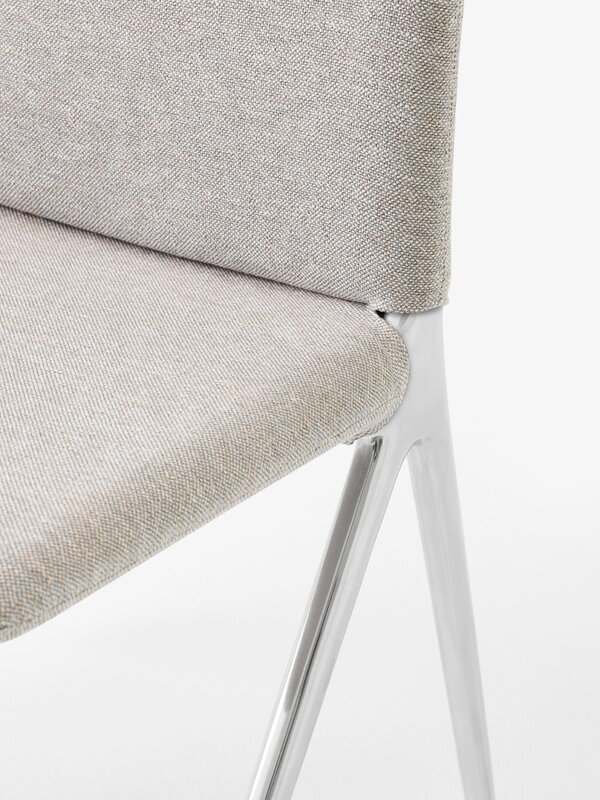 &Tradition Kape IF7 chair,  polished aluminium - Clay 0003, extra image