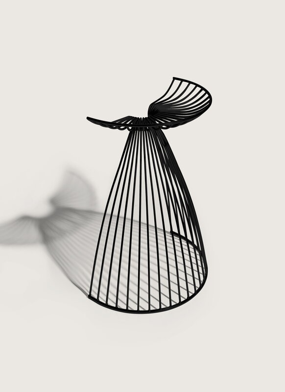 Møbel Copenhagen Angel bar stool, black, extra image
