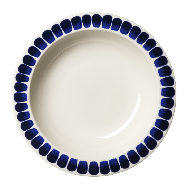 Arabia 24h Tuokio deep plate, 22 cm, cobalt blue, view 3