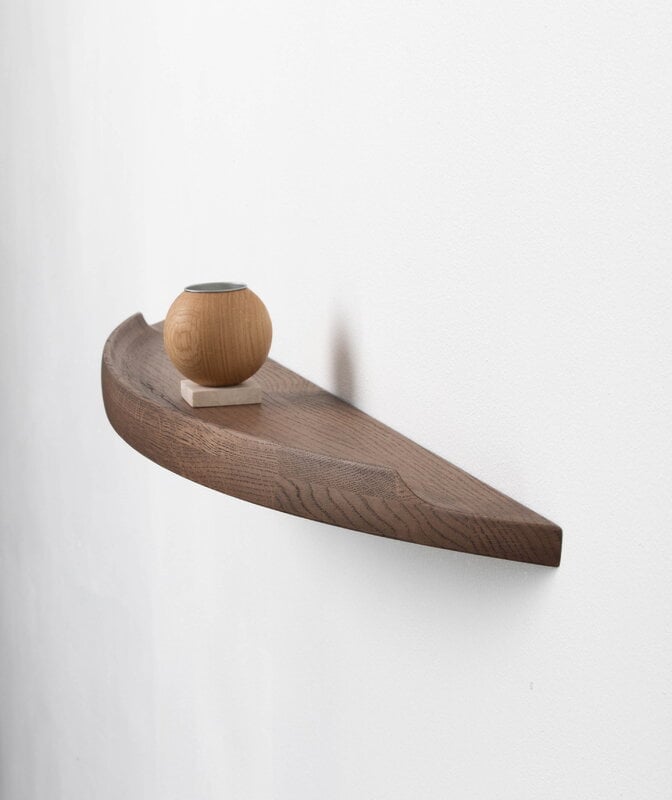Aakjaer Furniture Arcus shelf, medium, smoked oil oak, view 3
