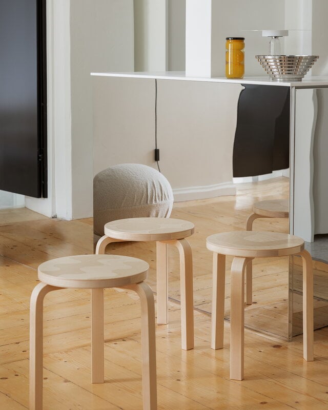 Artek Aalto stool 60, Artek + Marimekko, Seireeni | Finnish Design