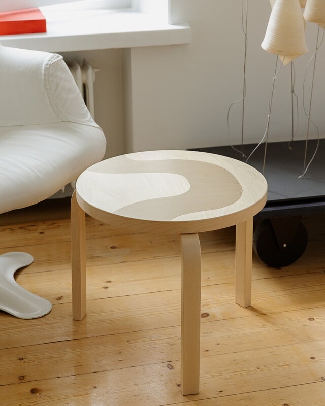 Artek Aalto table 90D, Artek + Marimekko, Seireeni, imagen extra