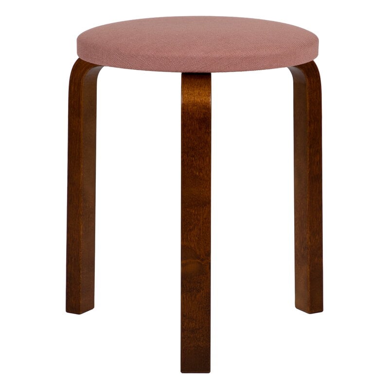 Artek Aalto stool 60, Tones of Modernism, walnut - blush pink