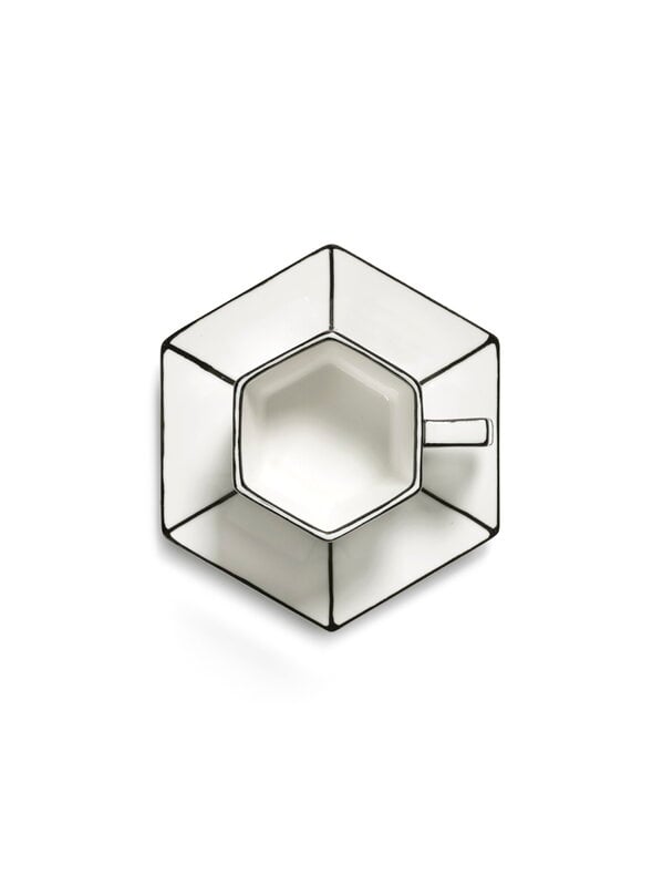 Serax Carte Blanche tasse à espresso avec soucoupe, 2 pcs, blanc, image extra