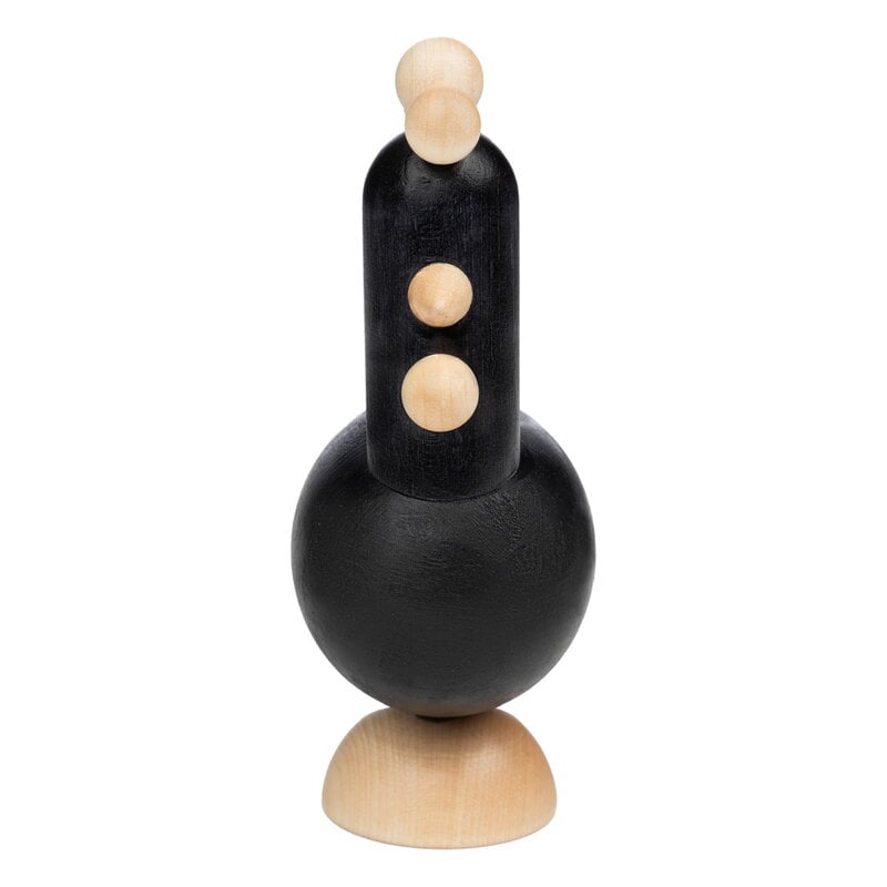Aarikka Cockerel figurine, black - natural, extra image
