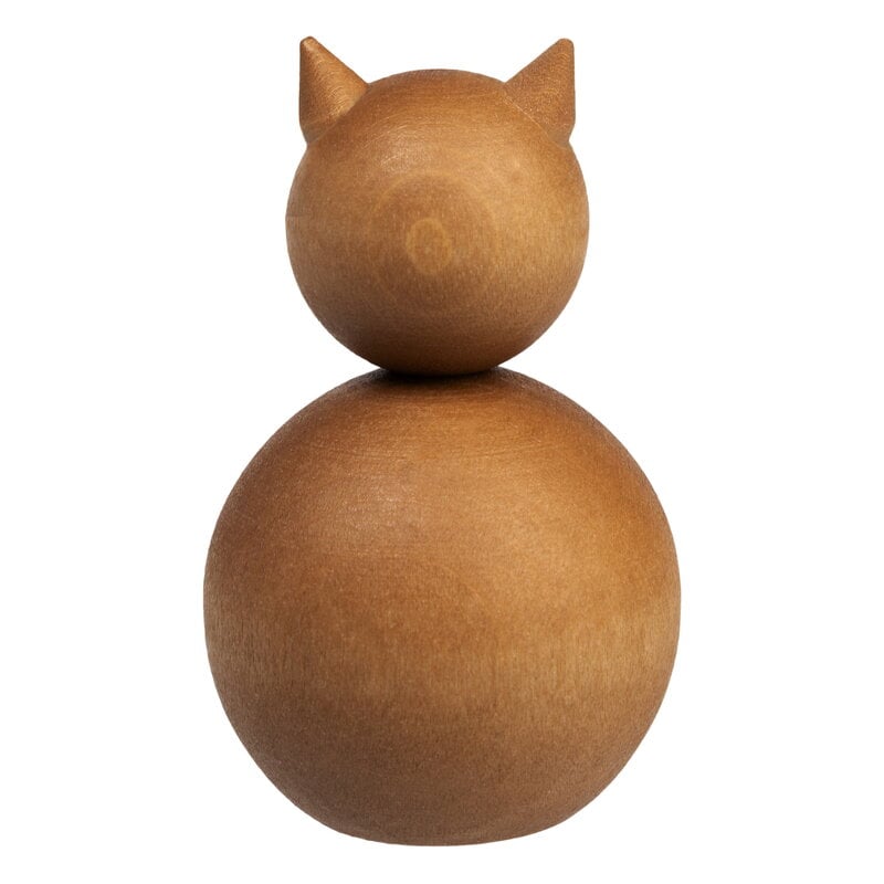 Aarikka Wildcat figurine, natural wood, extra image