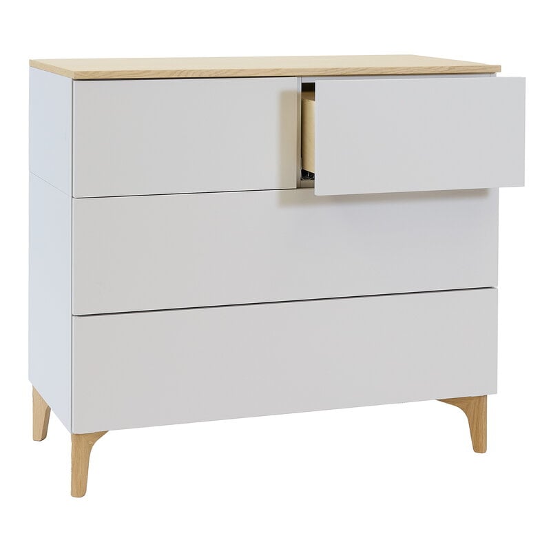 Lundia Fuuga Sideboard mit Schubladen und Top, 96 cm, niedrig, Kaschmir - Eiche, extrabild