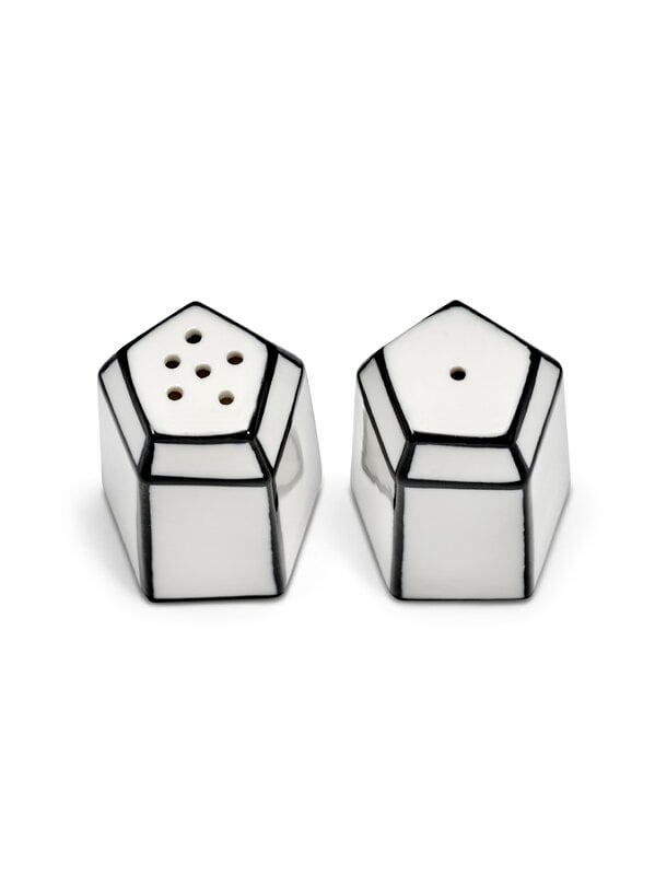 Serax Carte Blanche salt and pepper shaker, 2 pcs, white - black, view 6