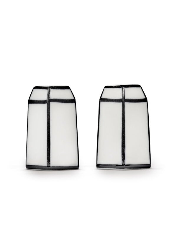 Serax Carte Blanche salt and pepper shaker, 2 pcs, white - black, view 5