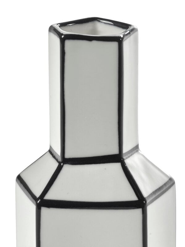 Serax Carte Blanche vase, M, white - black, view 3