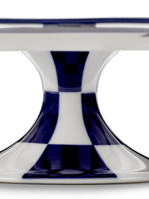 Serax Fête des Bêtes cake stand, blue - white, view 3