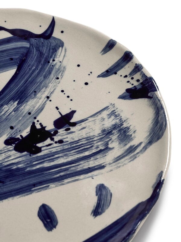 Serax Sophia breakfast plate, 4 pcs, beige - blue, view 9